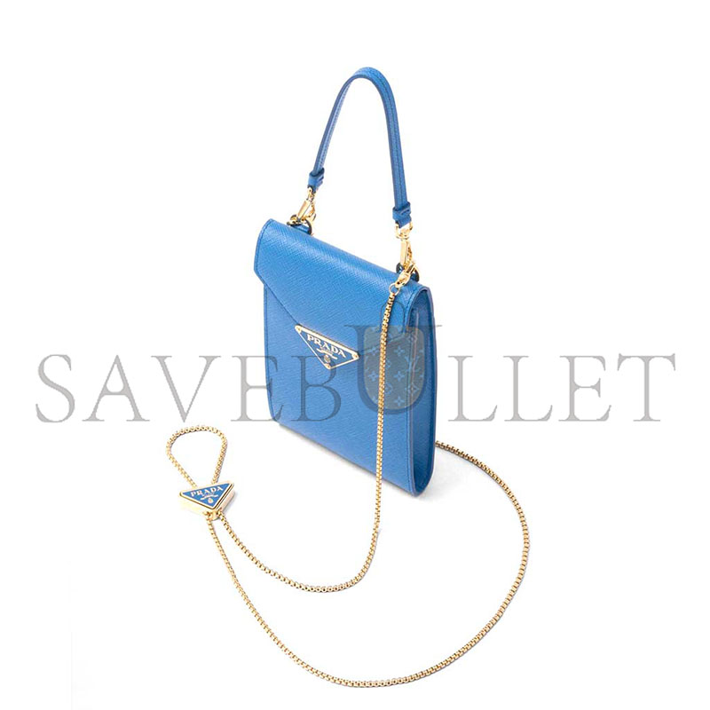 Pra*a SAFFIANO LEATHER MINI BAG 1BP050 (18*10.5*3cm)
